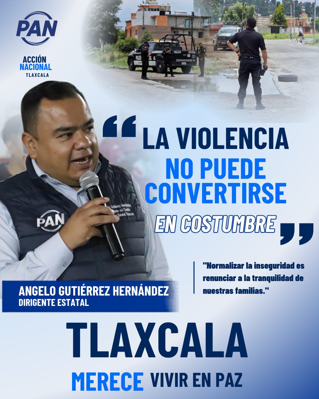 Tlaxcala merece vivir sin miedo: PAN Tlaxcala